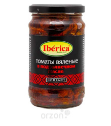 Томаты вяленые "Iberica" в подсолнечном масле с/б (в упаковке 12 шт) 295 гр