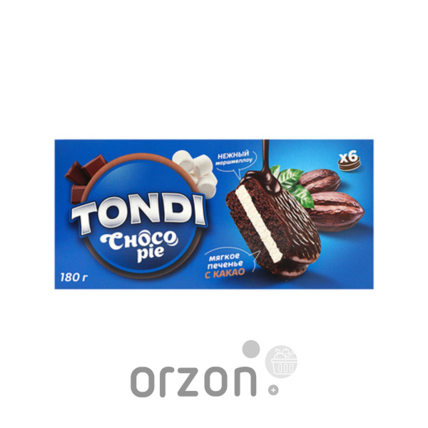 Печенье "Tondi CHOCO-PIE" какао с глазурью 180 гр