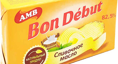 Масло сливочное "Bon Debut" 82,5% 200 гр