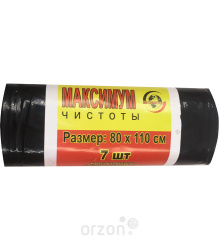 Пакеты для мусора 'Mir Kosmetik' (80х110см) 7 шт