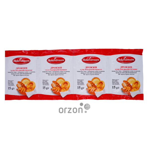 Дрожжи "Bakerdream" Сухие инстантные 15 гр