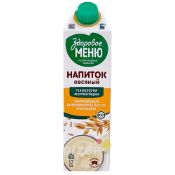 Напиток Овсяный "Здоровое Меню" 1%  1 л