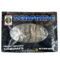 Креветки Черные тигровые "Seapride" с головой  в панцире 16/20 1000 гр