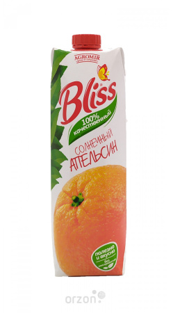 Сок "BLISS" Апельсиновый 1л от интернет магазина орзон
