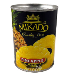 Ананасы кольцами "Mikado" в сиропе ж/б 580 мл