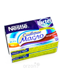 Масло сливочное "Lactel" 82.5% 400 гр