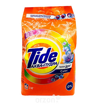 Стиральный порошок "Tide" АВТ Color аромат Lenor 3 кг от интернет магазина orzon