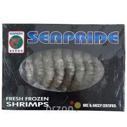 Креветки Черные тигровые "Seapride" с головой  в панцире 16/20 1000 гр