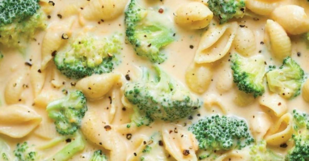 ПАСТА С БРОККОЛИ В СЫРНО-СЛИВОЧНОМ СОУСЕ
