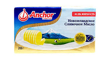 Масло сливочное "Anchor" 82.9% 200 гр