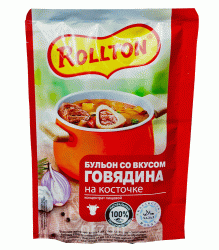 Приправа "Роллтон" Бульон со вкусом говядины на косточке 90 гр