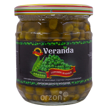 Горошек зелёный "Veranda" с/б 430 гр  от интернет магазина Orzon.uz