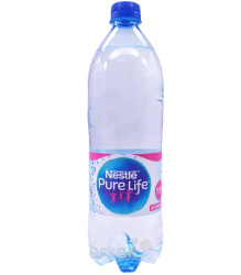 Вода "NESTLE" Pure Life газированная 1 л