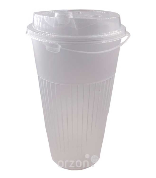 Одноразовая посуда Стакан с крышкой (350 мл). Food pack Цвет: прозрачный
