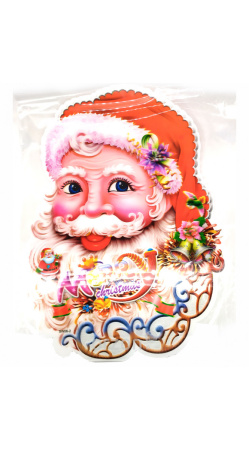 Наклейка Новогодняя 'Дед Мороз' маленькая (№12) от интернет магазина Orzon.uz