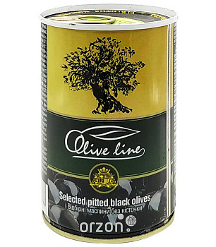 Маслины "Olive Line" Отборные без косточки (в упаковке 24 шт) 432 мл  от интернет магазина Orzon.uz