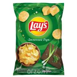 Чипсы 'Lays' Молодой зеленый лук 140 гр