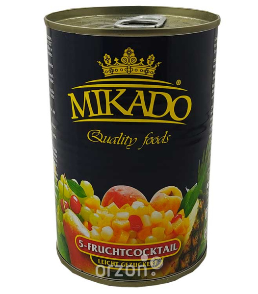 Фруктовый коктейль "Mikado" из 5-фруктов ж/б 425 мл