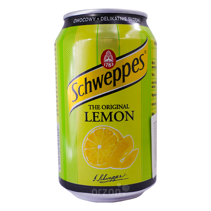 Газированный напиток "Schweppes" Lemon»  ж/б 0.33 мл от интернет магазина орзон