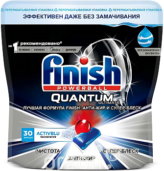 капсулы для посудомоечной машины "finish" ultimate (30шт) 1 шт от интернет магазина orzon