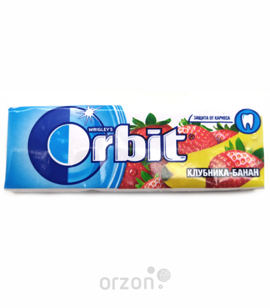 Жевательная резинка "Orbit" Клубника Банан 14 гр от интернет магазина орзон
